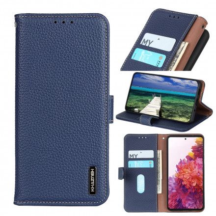 Folio Deksel Til Oppo Reno 6 5G Litchi Khazneh Lær