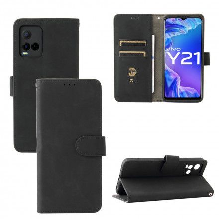 Folio Deksel Til Vivo Y33s / Y21 / Y21s Skin-touch