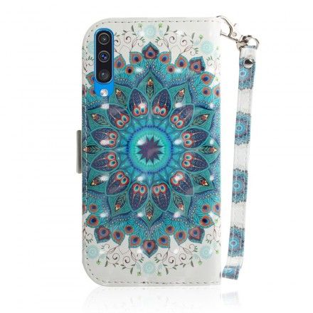 Folio Deksel Til Samsung Galaxy A50 Med Kjede Masterful Lanyard Manda