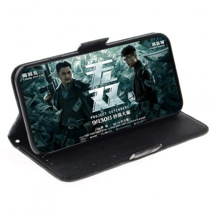 Folio Deksel Til Samsung Galaxy A50 Med Kjede Thong Safari Dyr
