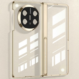 Deksel Huawei Mate X6 Gjennomsiktig Med Hengsel Og Herdet Glass Beskyttelse Deksel