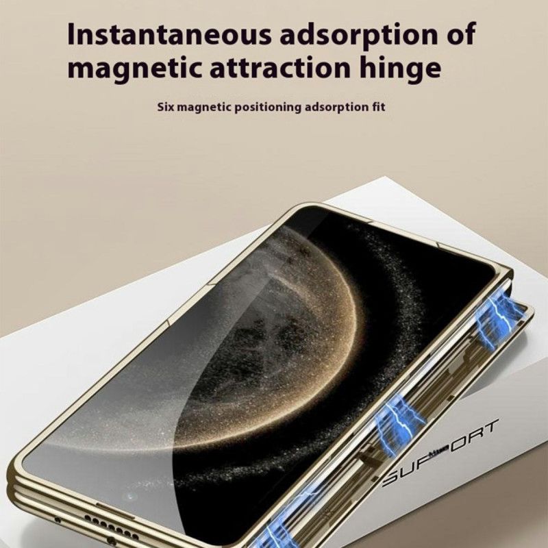 Deksel Huawei Mate X6 Gjennomsiktig Med Hengsel Og Herdet Glass Beskyttelse Deksel