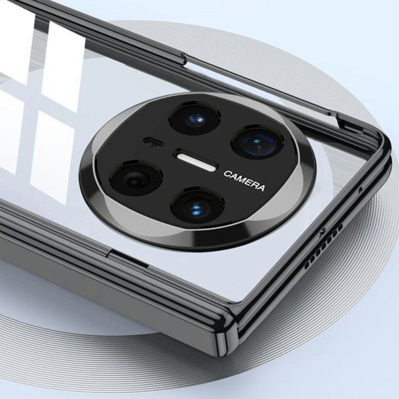 Deksel Huawei Mate X6 Gjennomsiktig Med Hengsel Og Herdet Glass Beskyttelse Deksel