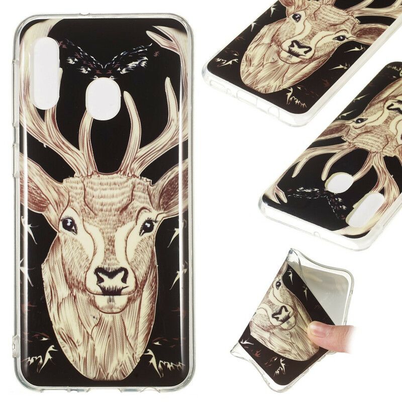 Deksel Til Samsung Galaxy A20e Fluorescerende Majestic Stag