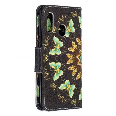 Folio Deksel Til Samsung Galaxy A20e Sommerfuglmandala