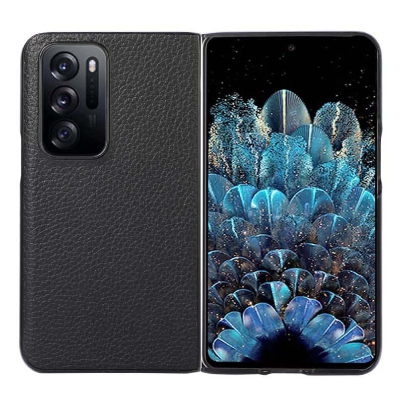 Deksel Til Oppo Find N Ekte Litchi-designskinn