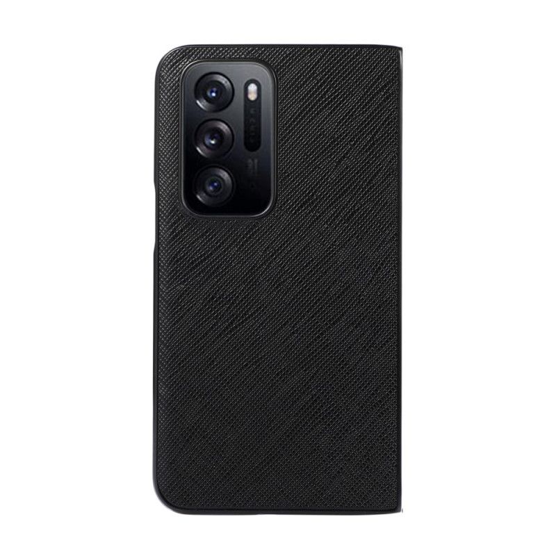 Deksel Til Oppo Find N Ekte Teksturert Skinn