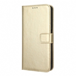 Folio Deksel Til Xiaomi Redmi Note 12 Pro Plus Prangende Kunstskinn