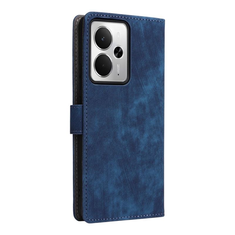 Lærdeksel Folio Deksel Realme 14t 5g Mobildeksel Rfid-beskyttelse Semsket Skinneffekt