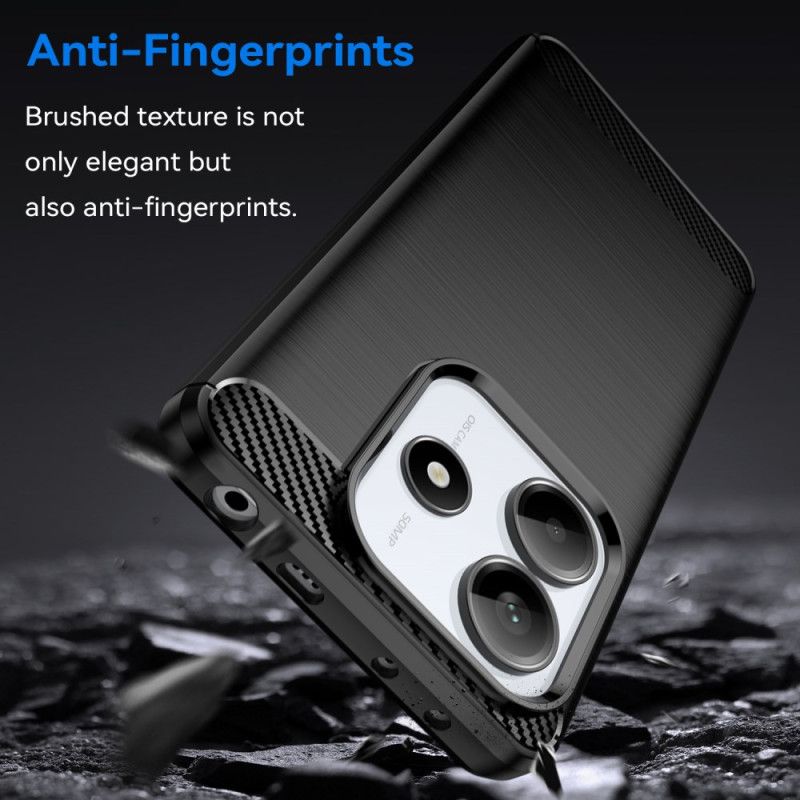 Deksel Xiaomi Redmi Note 14 5g Børstet Karbonfiber