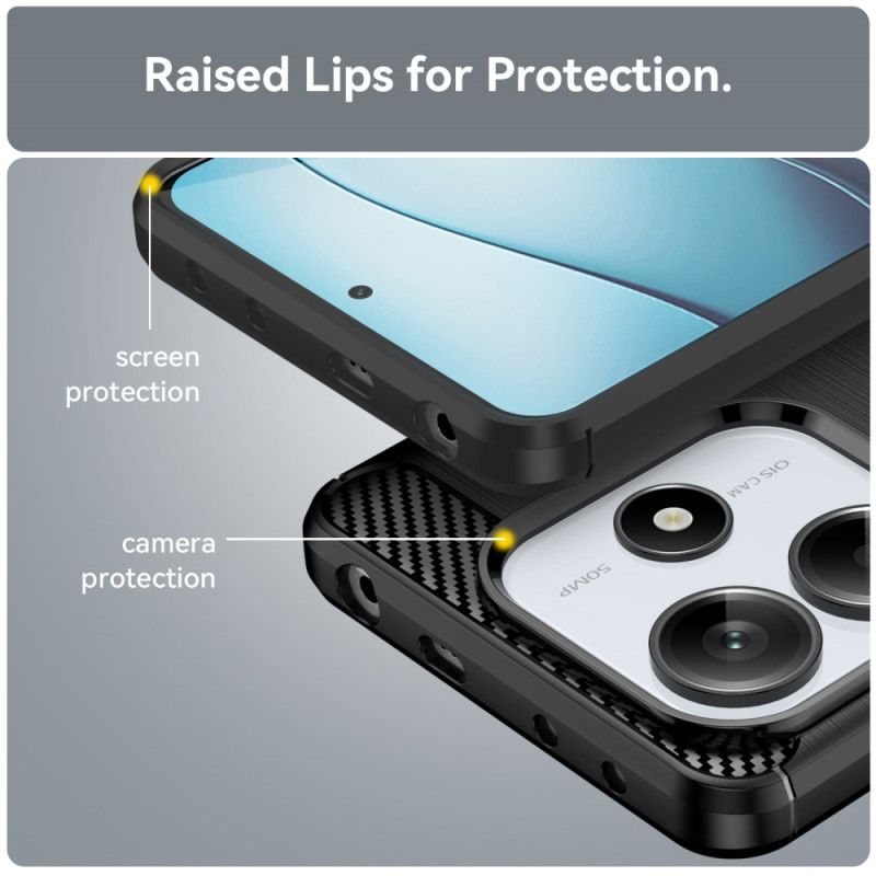 Deksel Xiaomi Redmi Note 14 5g Børstet Karbonfiber