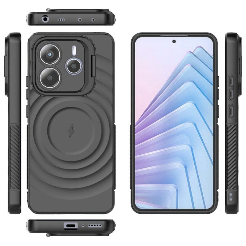 Deksel Xiaomi Redmi Note 14 5g Magsafe-kompatibel Med Bølget Design