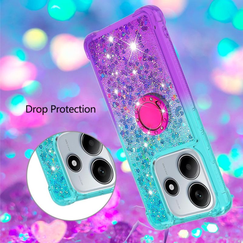 Deksel Xiaomi Redmi Note 14 5g Mobildeksel Gradient Glitter Med Holder