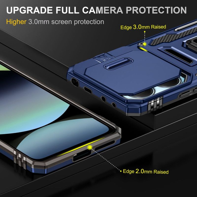 Deksel Xiaomi Redmi Note 14 5g Mobildeksel Ultraslitesterk Med Stativ Og Linsebeskytter