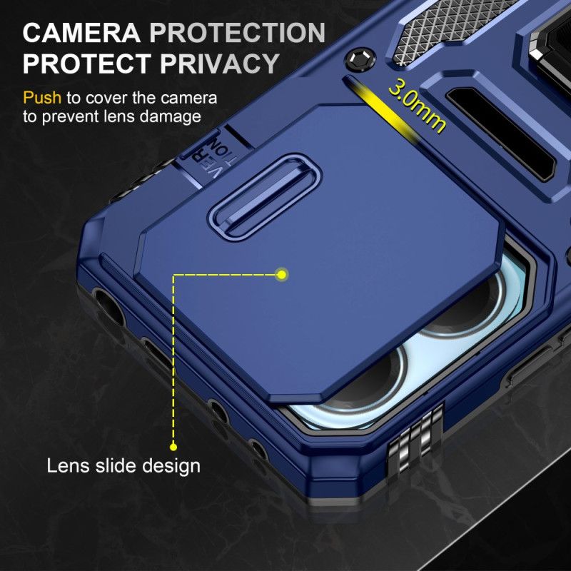 Deksel Xiaomi Redmi Note 14 5g Mobildeksel Ultraslitesterk Med Stativ Og Linsebeskytter