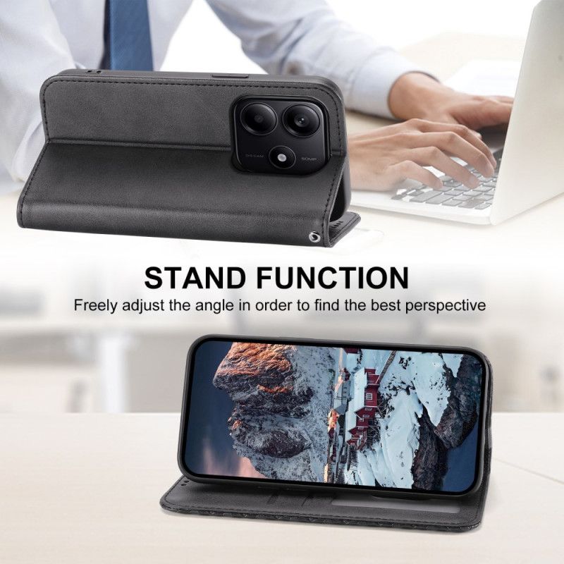 Folio Deksel Lær Xiaomi Redmi Note 14 5g Diamantdesign