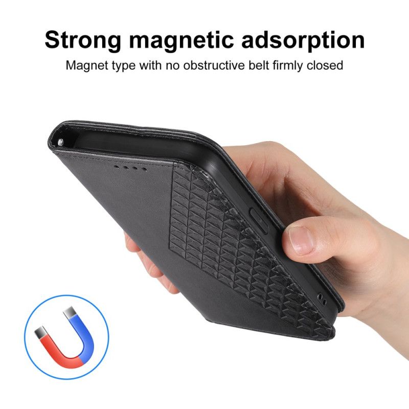 Folio Deksel Lær Xiaomi Redmi Note 14 5g Diamantdesign