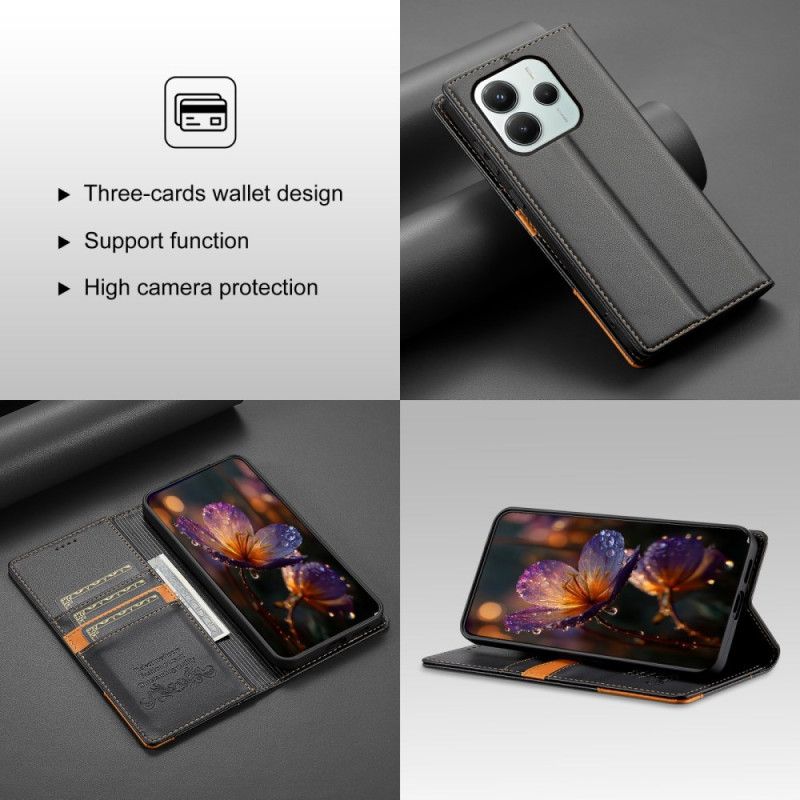 Folio Deksel Lær Xiaomi Redmi Note 14 5g Mobildeksel N.bekus