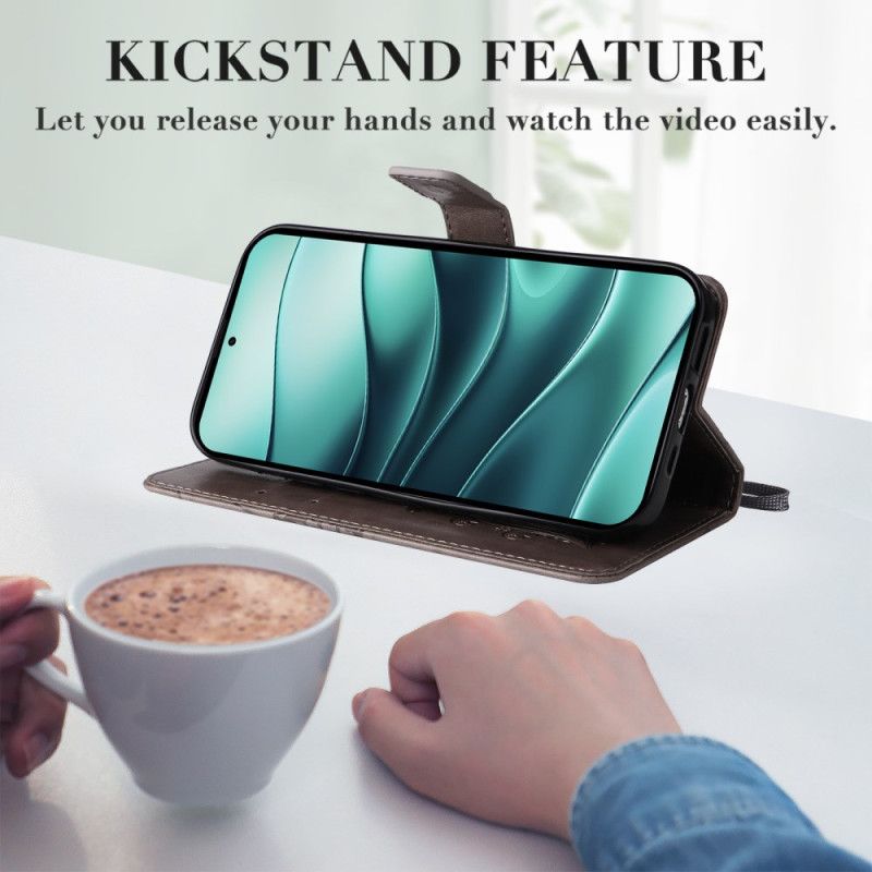 Folio Deksel Til Xiaomi Redmi Note 14 5g Kjempesommerfugler Med Stropp