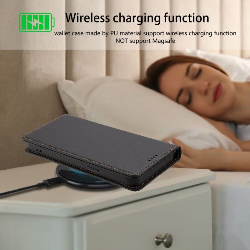 Folio Deksel Til Xiaomi Redmi Note 14 5g Rfid-blokkering