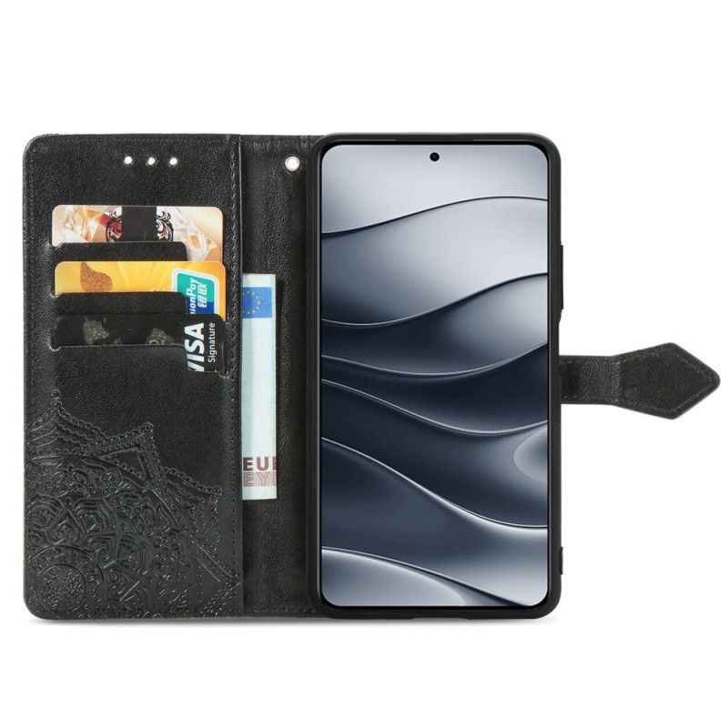 Folio Deksel Xiaomi Redmi Note 14 5g Barokk Mandala Beskyttelse Deksel