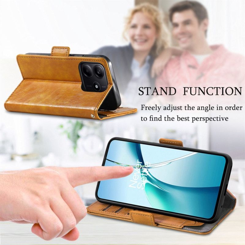 Folio Deksel Xiaomi Redmi Note 14 5g Caseneo Rfid-beskyttelse Beskyttelse Deksel