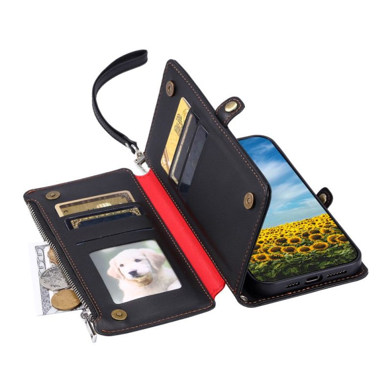 Folio Deksel Xiaomi Redmi Note 14 5g Lommebok Med Justerbar Stropp Beskyttelse Deksel