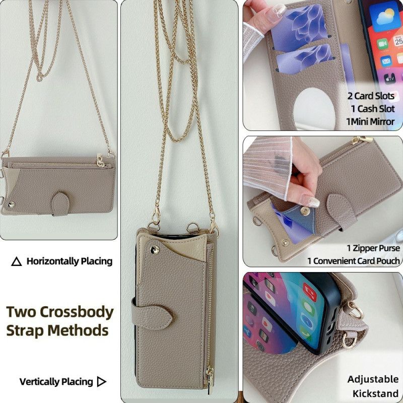 Folio Deksel Xiaomi Redmi Note 14 5g Med Stativ Og Håndleddsstropp Beskyttelse Deksel