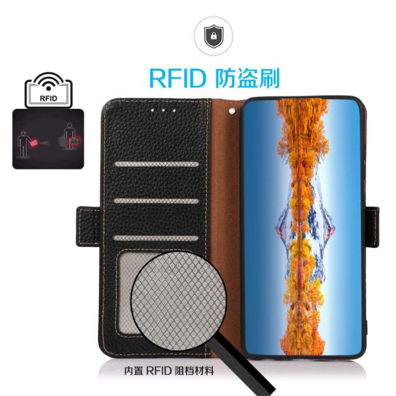Folio Deksel Xiaomi Redmi Note 14 5g Rfid-lommebok Khazneh