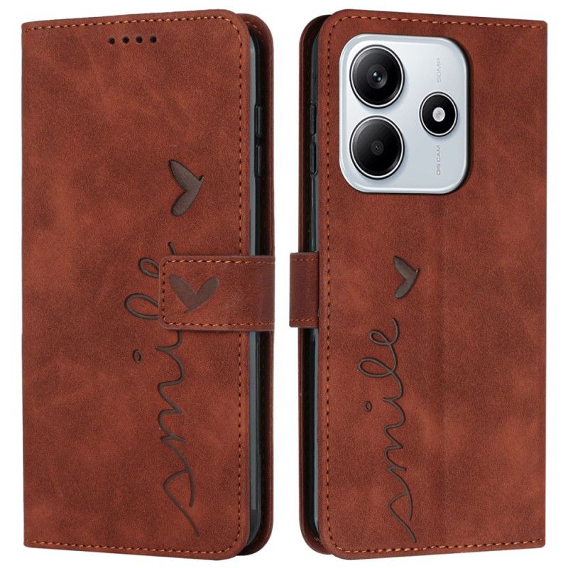 Folio Deksel Xiaomi Redmi Note 14 5g Smile Semsket Skinneffekt