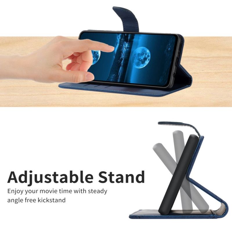 Folio Deksel Xiaomi Redmi Note 14 5g Stroppelinjer Og -trekk