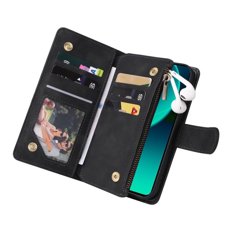 Lærdeksel Folio Deksel Xiaomi Redmi Note 14 5g Lommebok I Skinnimitasjon