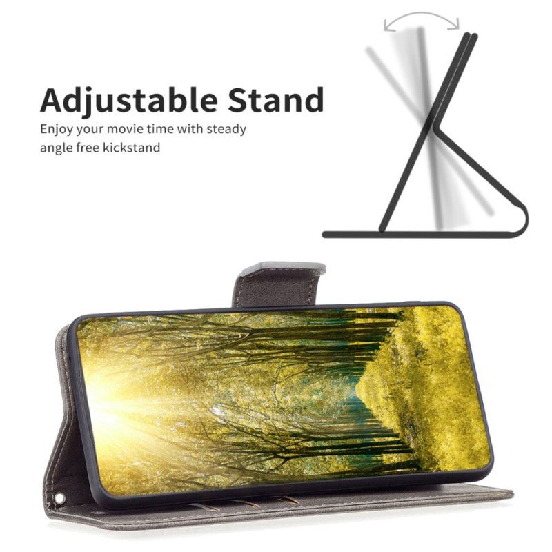 Lærdeksel Folio Deksel Xiaomi Redmi Note 14 5g Mobildeksel Skrå Lås