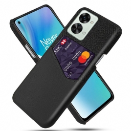 Mobildeksel Til OnePlus Nord 2T 5G Kortholderstofftekstur
