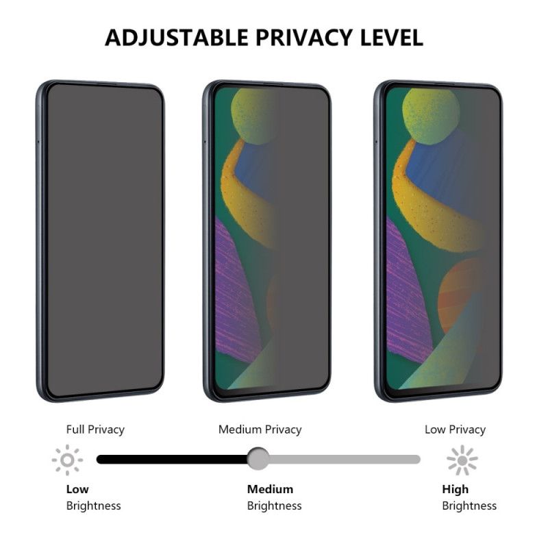 Anti-spionasje Herdet Glassskjermbeskytter For Oppo Reno 13f 4g / 5g / Fs 5g