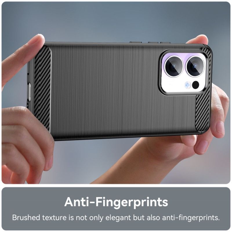 Deksel Oppo Reno 13f 4g / 5g / 13 Fs 5g Børstet Karbonfiber
