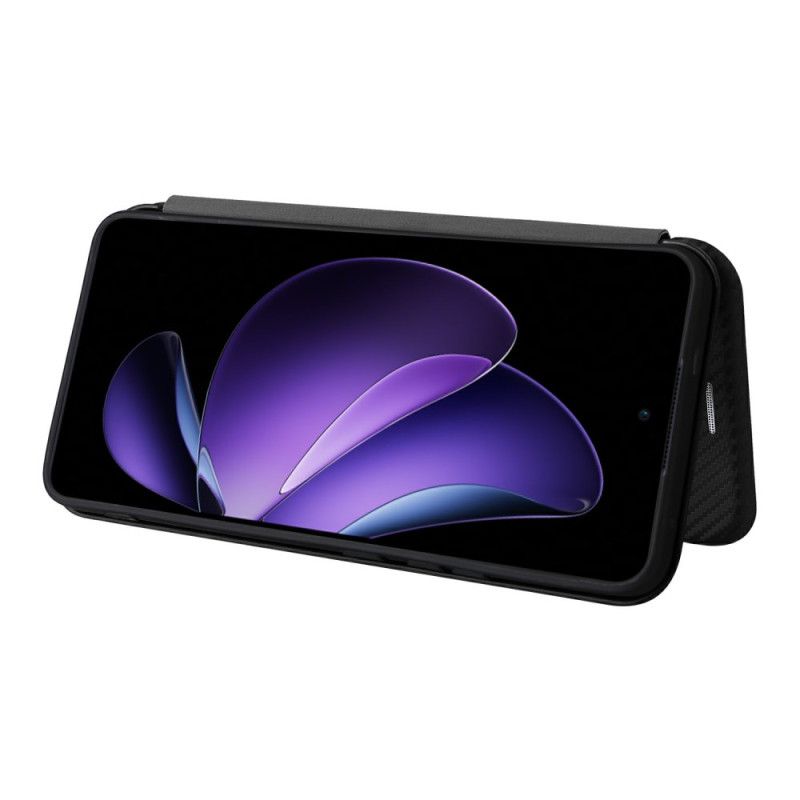 Folio Deksel Lær Oppo Reno 13f 4g / 5g / 13 Fs 5g Karbonfiber