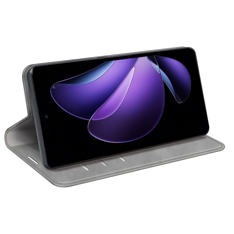 Folio Deksel Lær Oppo Reno 13f 4g / 5g / 13 Fs 5g Mobildeksel Skinnstil