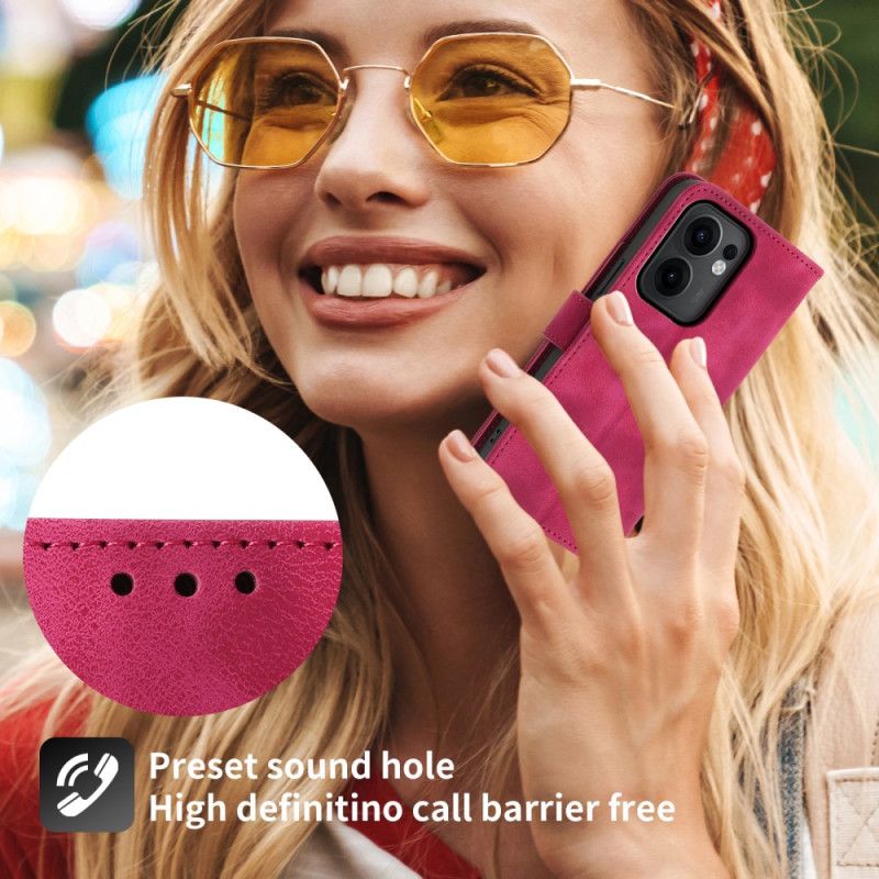 Folio Deksel Oppo Reno 13f 4g / 5g / 13 Fs 5g Semsket Skinn Med Blondeeffekt Med Stropp Og Skulderstropp Beskyttelse Deksel