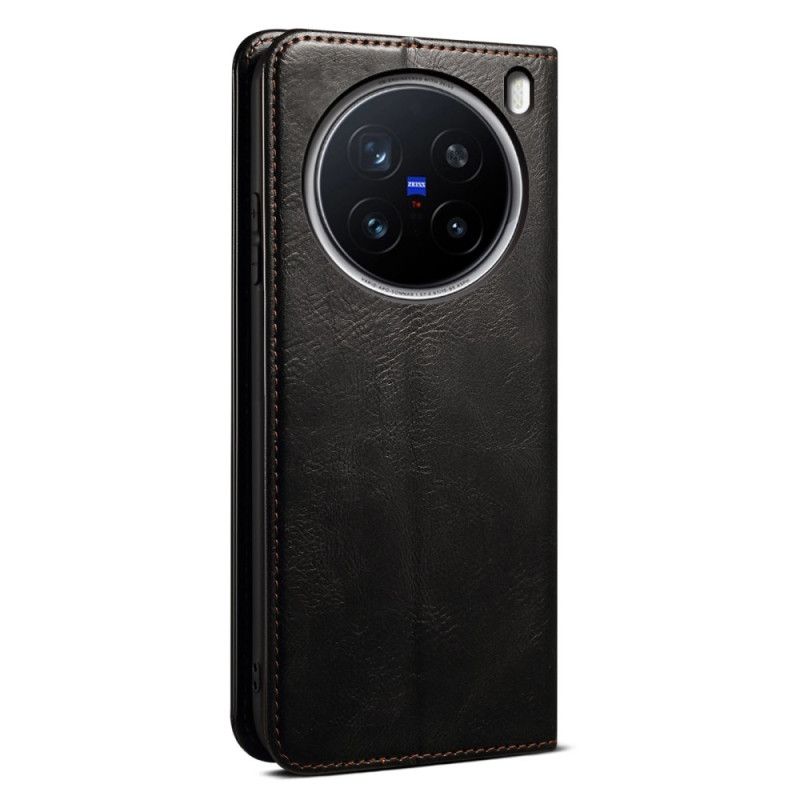 Folio Deksel Lær Vivo X200 Pro Vokset Kunstskinn