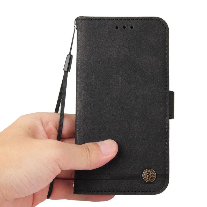 Folio Deksel Til Vivo X200 Pro Dekorativt Semsket Skinn Med Nagler