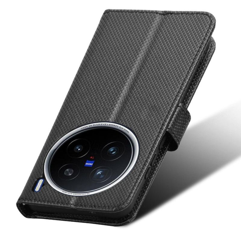 Folio Deksel Til Vivo X200 Pro Diamanttekstur