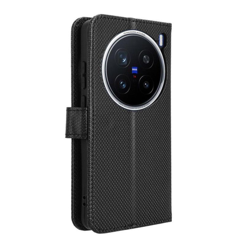 Folio Deksel Til Vivo X200 Pro Diamanttekstur