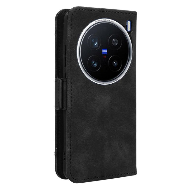 Lærdeksel Folio Deksel Vivo X200 Pro Mobildeksel Kortspor