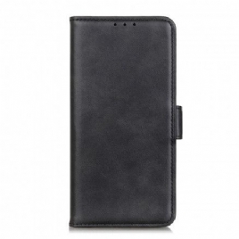 Folio Deksel Til Xiaomi Redmi Note 10 5G / Poco M3 Pro 5G Lærdeksel Dobbel Klaff