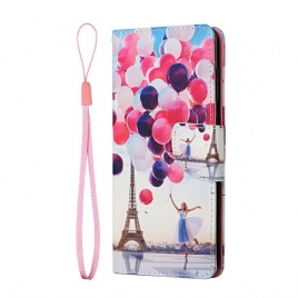 Folio Deksel Til Xiaomi Redmi Note 10 5G / Poco M3 Pro 5G Paris Ballonger