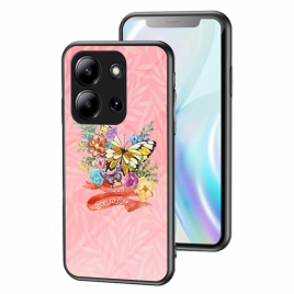 Deksel Poco C85 Sommerfugl I Herdet Glass Beskyttelse Deksel