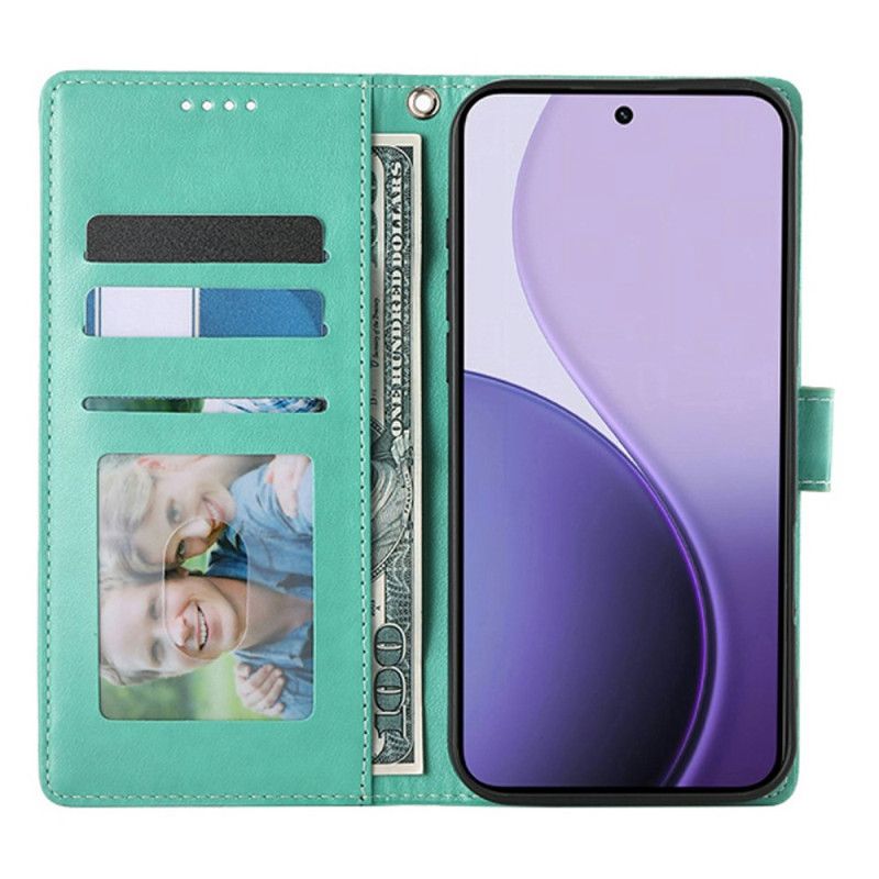 Folio Deksel Poco C85 Blomstermønster