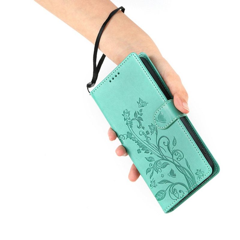 Folio Deksel Poco C85 Blomstermønster