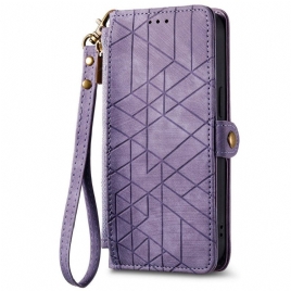 Folio Deksel Poco C85 Geometrisk Lommebok